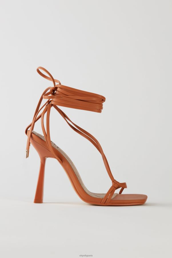 bronzer talons à lacets en similicuir Z0R8H834 Oh Polly