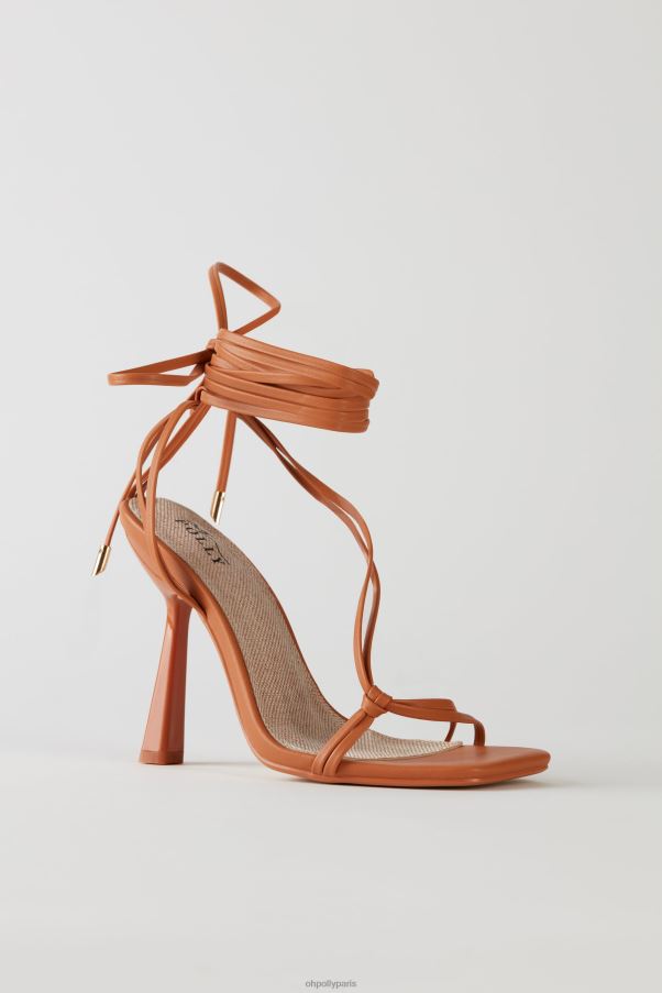 bronzer talons à lacets en similicuir Z0R8H834 Oh Polly