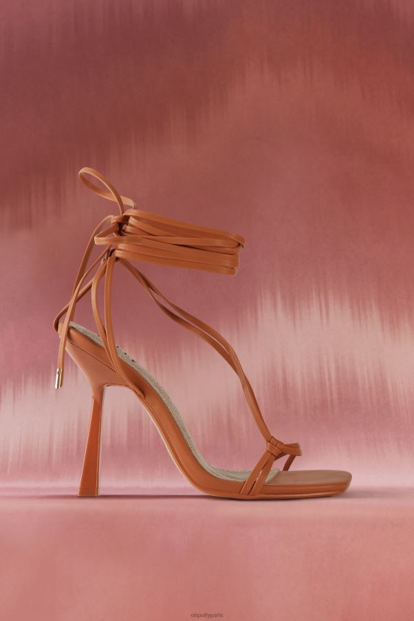 bronzer talons à lacets en similicuir Z0R8H834 Oh Polly