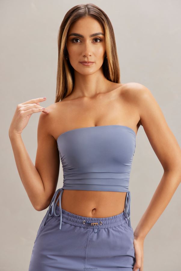 bleu alisa - top bandeau froncé Z0R8H606 Oh Polly