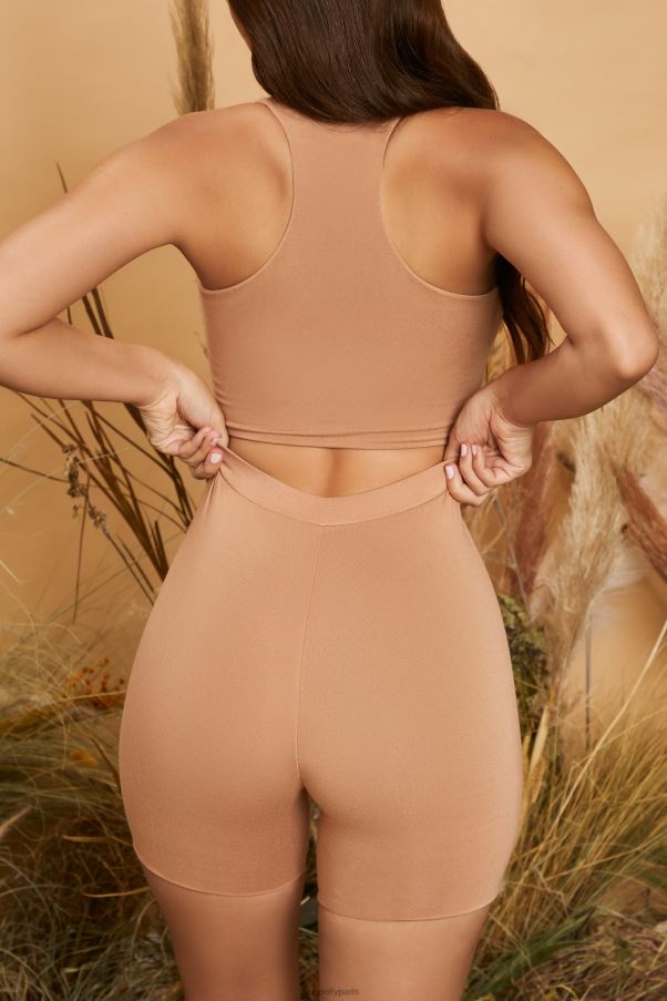 moka crop top à col carré juste et carré Z0R8H695 Oh Polly