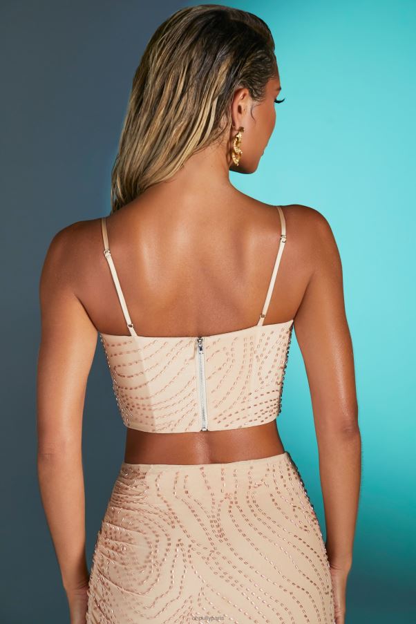 sable antibes crop top orné Z0R8H711 Oh Polly