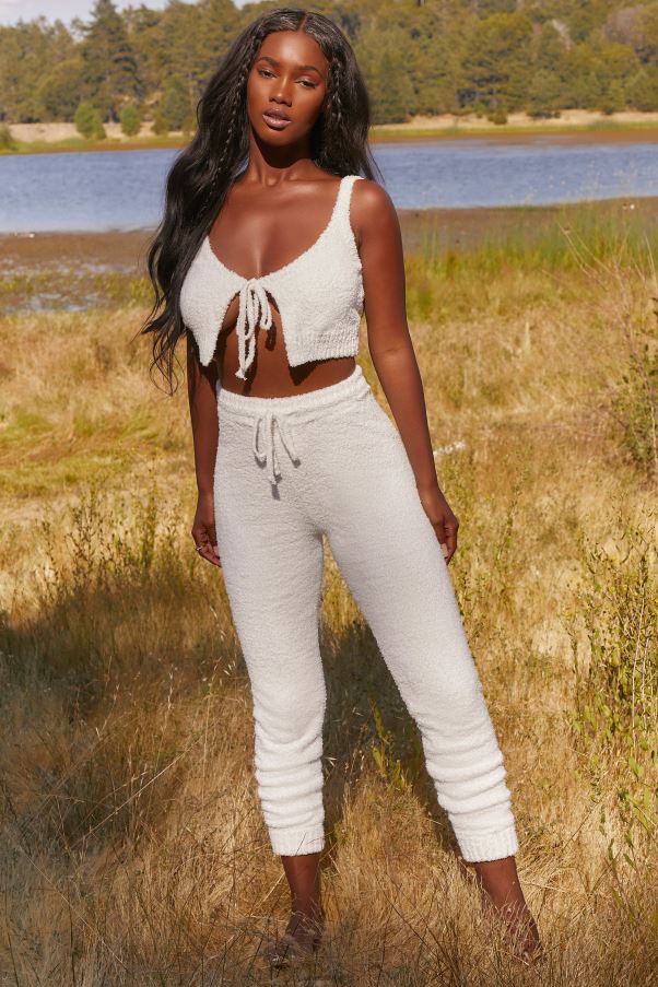 blanc pantalon de jogging douillet lounge club Z0R8H845 Oh Polly