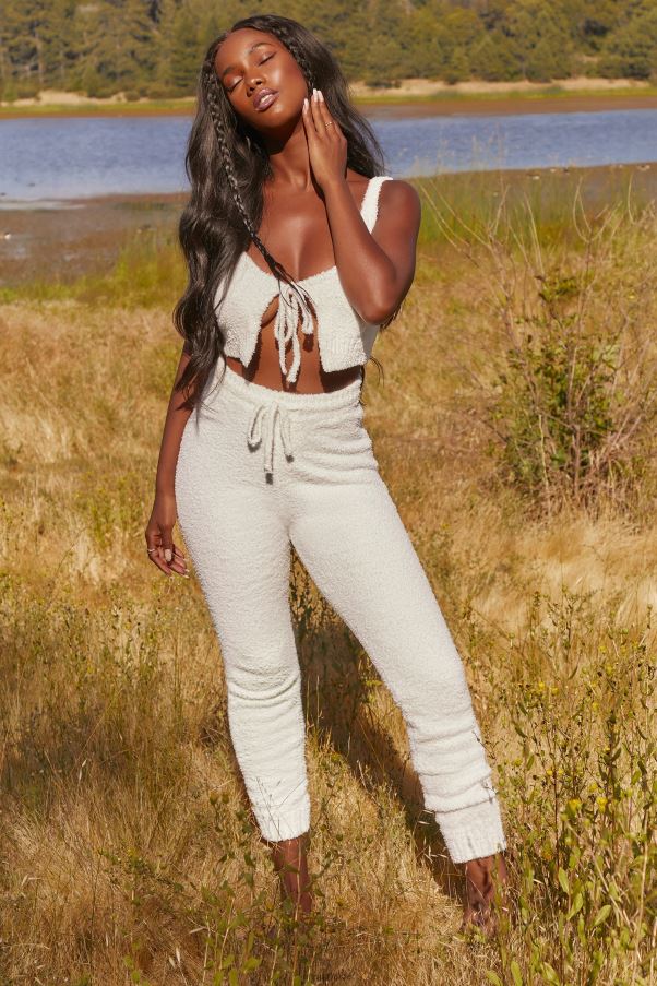 blanc pantalon de jogging douillet lounge club Z0R8H845 Oh Polly