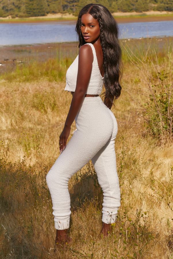 blanc pantalon de jogging douillet lounge club Z0R8H845 Oh Polly