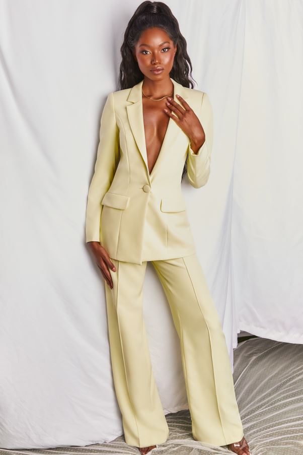 jaune pantalon large power house Z0R8H823 Oh Polly