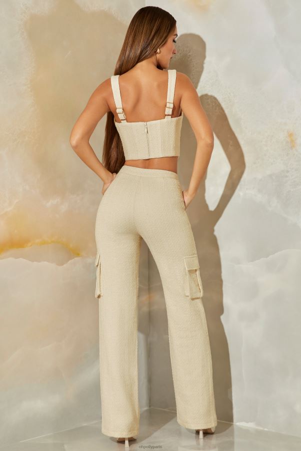 pierre pantalon cargo droit en tweed hendrix Z0R8H804 Oh Polly