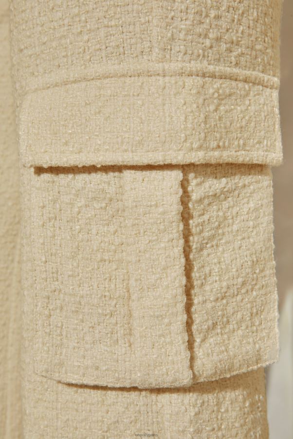 pierre pantalon cargo droit en tweed hendrix Z0R8H804 Oh Polly