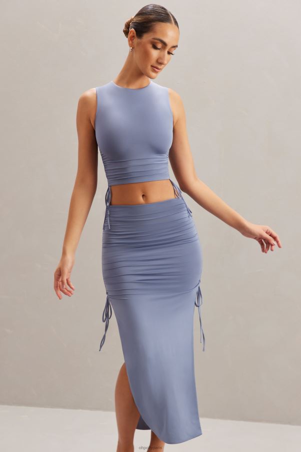bleu jupe midi taille mi-haute alinta Z0R8H775 Oh Polly