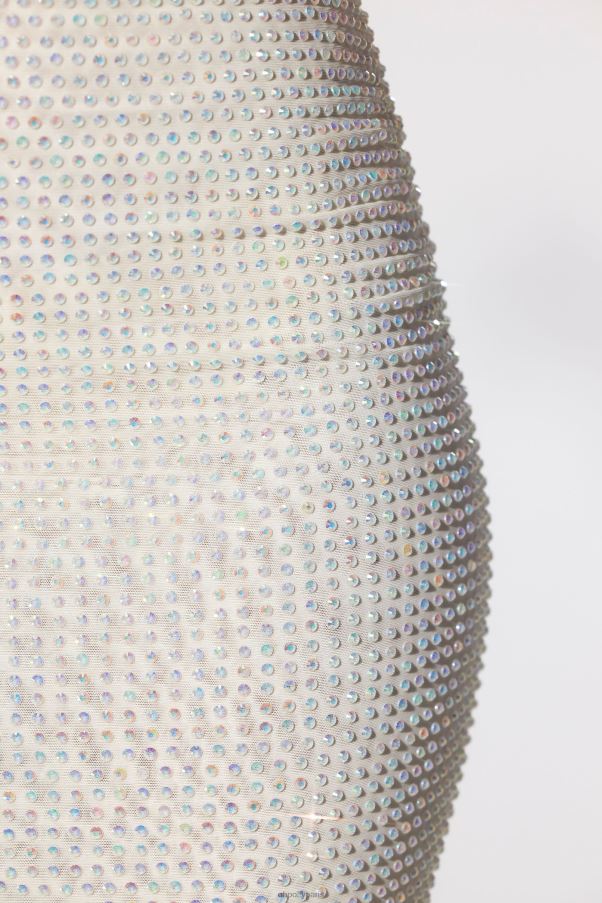 Ivoire robe de soirée bustier ornée Daleyza Z0R8H25 Oh Polly