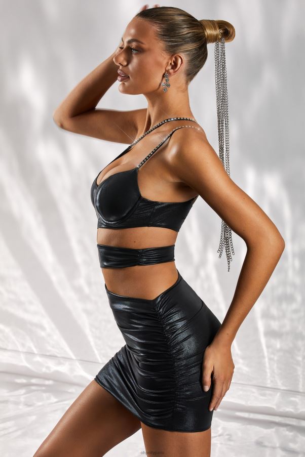 noir secret desire - robe courte à découpes Z0R8H426 Oh Polly