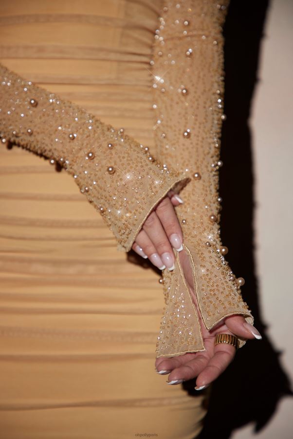 or St. robe courte à manches longues ornée germain Z0R8H155 Oh Polly