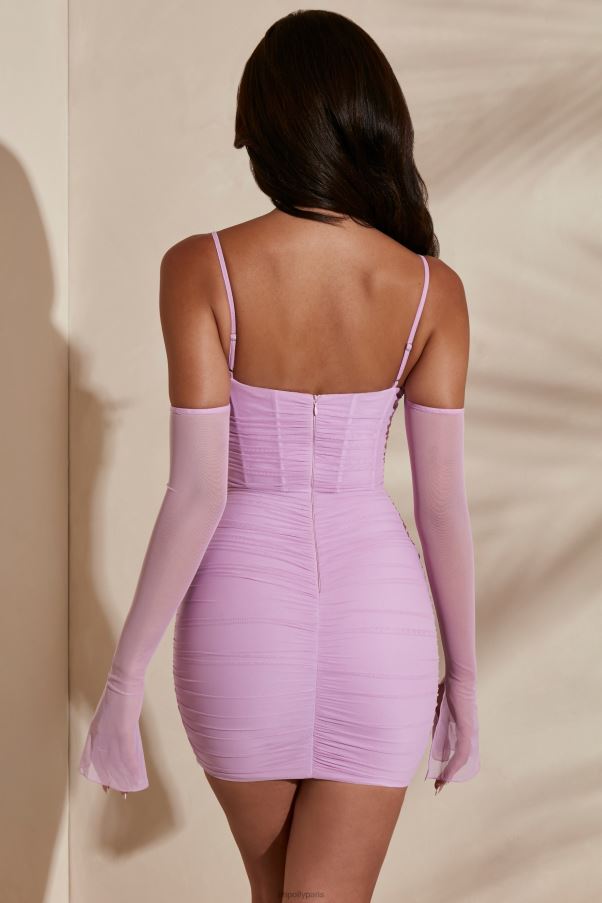 rose robe courte à épaules dénudées Honor Z0R8H309 Oh Polly