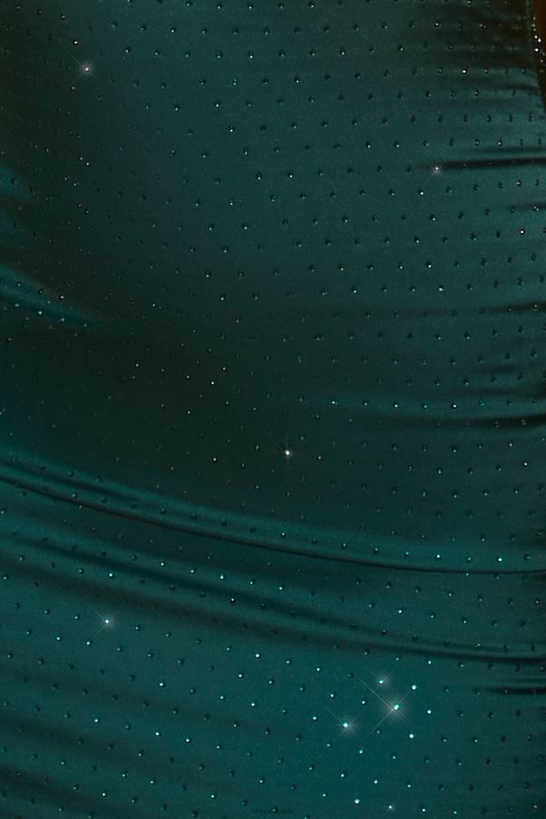 vert magnifique robe courte découpée Z0R8H422 Oh Polly