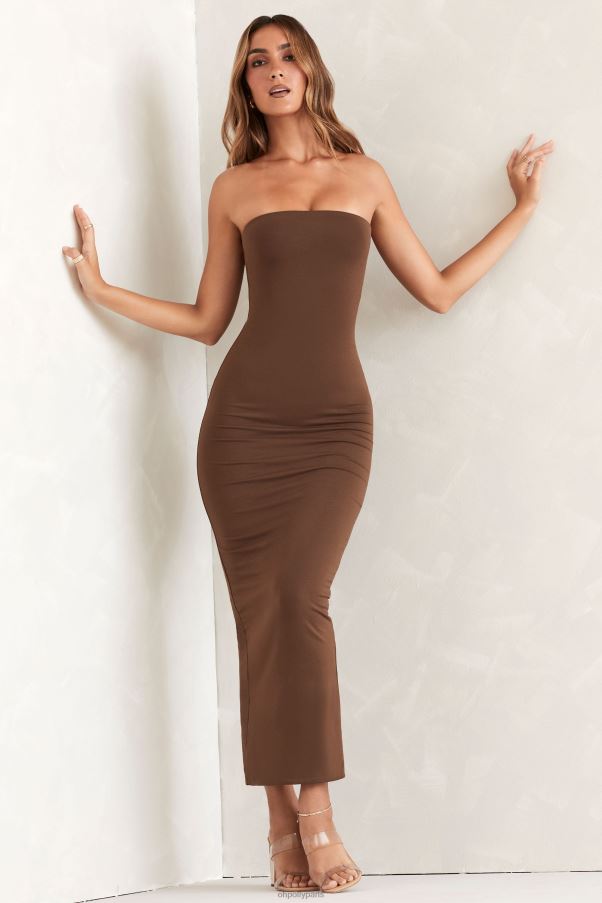brun robe longue bandeau Kali Z0R8H296 Oh Polly