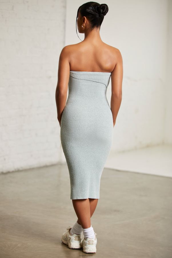 menthe robe mi-longue bandeau à chevauchement sayara Z0R8H100 Oh Polly